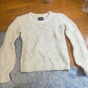 Abercrombie & Fitch Women's Cream Sweater